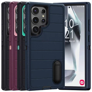 Heavy Duty Case Shockproof Stand Holder Cover For Samsung Galaxy S24 Plus/Ultra - Picture 1 of 38