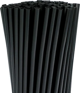 200 Pcs Clear Straws Long Disposable Plastic Juice Drinking Straw Party Tables - Picture 1 of 12