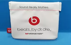Beats Pouch custodia morbida tascabile per auricolari Monster Beats in-ear (crema) - Foto 1 di 5
