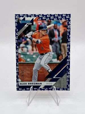 2019 Panini Donruss 42 Tribute /42 Alex Bregman (Orange Jersey) #182.1 - Image 1 of 2