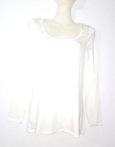 DAMART T-SHIRT MANCHES LONGUES THERMOLACTYL DEGRÉ 2 TAILLE M BLANC PERLE - Picture 1 of 9