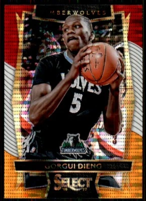 2016-17 Tri-Color Red Orange Gorgui Dieng Minnesota Timberwolves #13 - Image 1 of 2