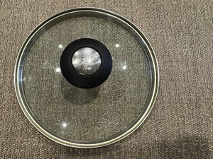 Farberware 6,5" Zoll Topf Pfanne Glasdeckel NUR mit schwarzem Knopf Griff Edelstahlrand - Bild 1 von 3