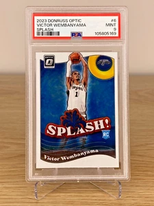 2023-24 Panini Donruss Optic 'Splash!' #6 Victor Wembanyama - PSA 9 - MINT - Picture 1 of 2