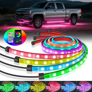 Striscia LED RGB Sotto Tubo Auto APP e Telecomando Sottoscocca Sottoscocca Luce Neon - Foto 1 di 11