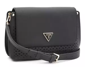 GUESS HWBP87 78200 Meridian Solapa Crossbody Bolso de Mujer Botón Black Negro - Imagen 1 de 3