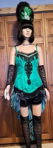 Vtg. Quality Stage Theatre Costume Victorian Saloon Burlesque Cosplay Showgirl S - Picture 1 of 7