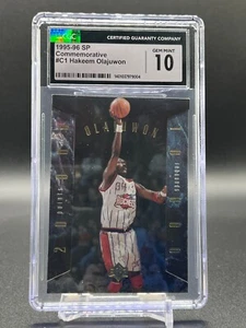 1995-96 Upper Dekc SP Commemorative # C1 Hakeem Olajuwon CGC Gem Mint 10 - Picture 1 of 2