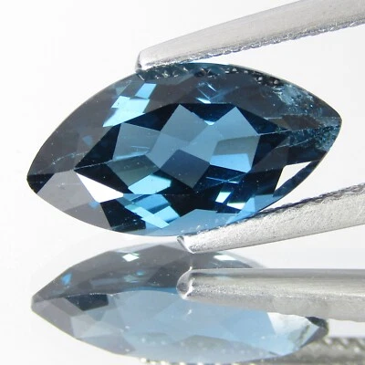 3.60Cts Fine Collection Natural London Blue Topaz Marquise Shape Loose Gem - Image 1 of 4