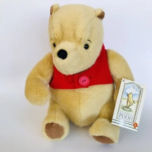 Winnie the Pooh Disney Classic 10 inch Soft Toy Plush, Golden Bear with Tag - Picture 1 of 7