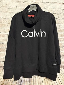 Calvin Klein Damen Sweatshirt schwarz Rollkragen Performance Gr. XL - Bild 1 von 4