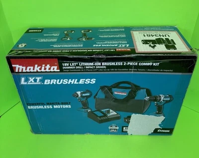 Makita XT269M 18V LXT Brushless Drill/Driver Combo Kit- NEW- FREE SHIPPING - Image 1 of 2