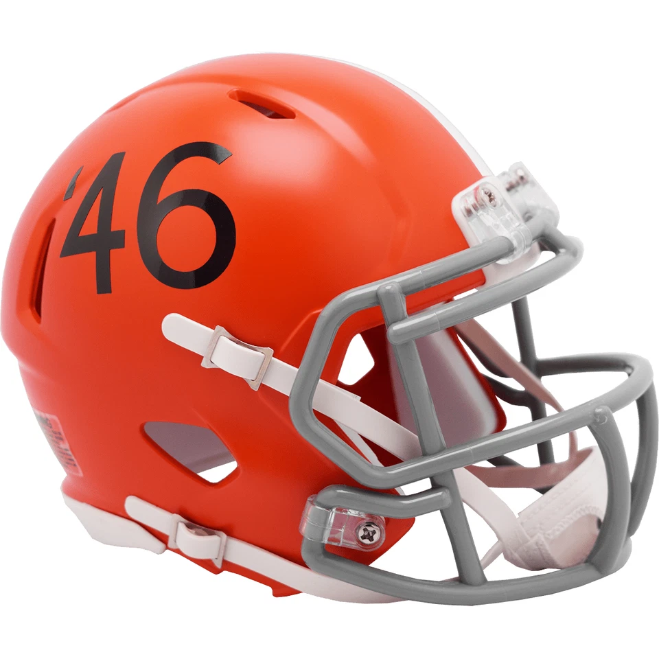 Minicasco de velocidad Cleveland Browns 1946 Throwback Riddell NFL Foto 1 de 1