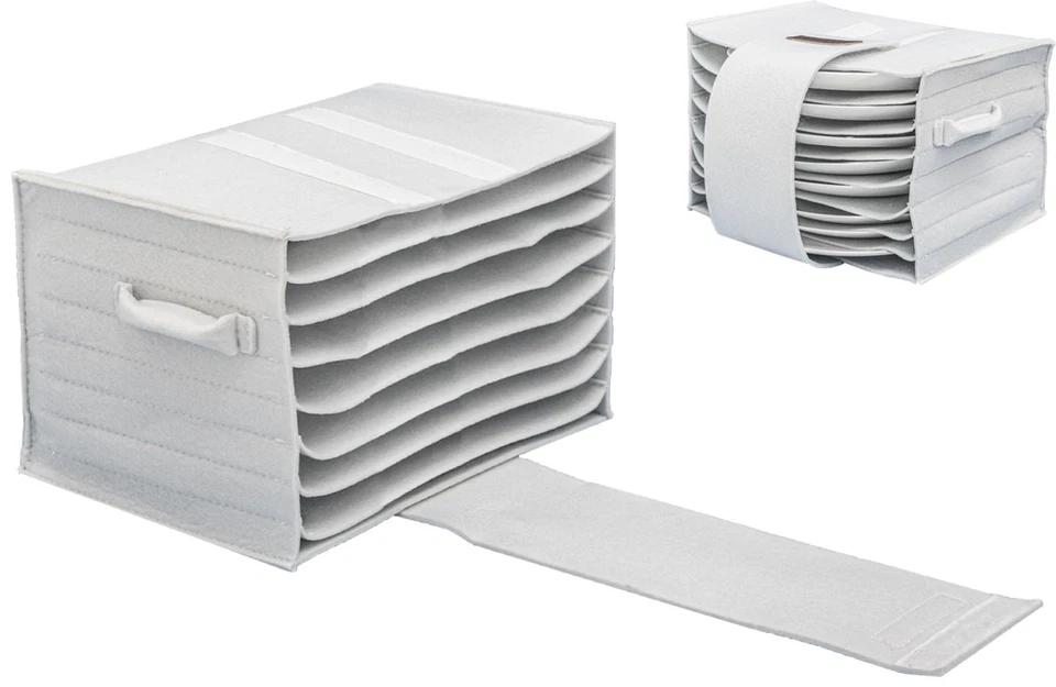 Wohnmobil Tellerhalter Filz für 8 Teller - 27x20x18 Camping Geschirr Organizer - Bild 1 von 4