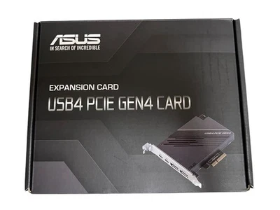 ASUS USB4 PCIE GEN4 CARD USB-C DisplayPort 1.4 PCIe 4.0 Brand New - Image 1 of 4