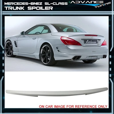 13-20 Benz SL-Class R231 Trunk Spoiler D Style Painted #799 Diamond White Pearl Foto 1 de 4
