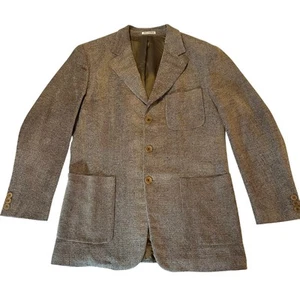 Pal Zileri Gruppo Forall Herren Sport Mantel 42 braun weich gewebt Blazer Jacke Wolle - Bild 1 von 10