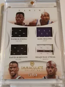 2012 Immaculate Ewing Malone Robinsons Shaquille Oneal #PATCH /50 Quad Jerseys - Picture 1 of 5