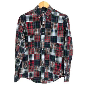 POLO RALPH LAUREN Vintage Patchwork Karo Button Down Gr. S Tartan Custom Fit - Bild 1 von 15