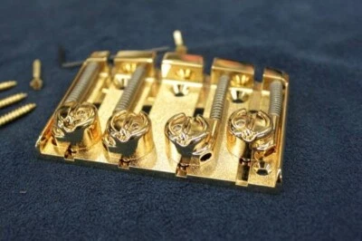 Pont doré GOTOH PB AGH511 inutilisé pour basse 4 cordes fabriqué au Japon - Photo 1/3