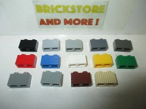 Lego - Brick Brique 1x2 2x1 Grille Flutes 2877 - Choose Color & Quantity - Picture 1 of 14