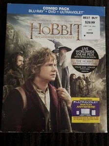The Hobbit An Unexpected Journey Blu-Ray Combo Pack w/slipcover - Picture 1 of 4
