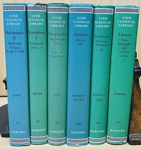 6 Loeb Classical Library lot All In Good - Very Good Condition Lite Wear HC/DJ