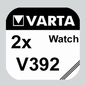 2x V392 Uhren-Batterie Knopfzelle SR41 SR41W AG3 VARTA Neu Silberoxid - Bild 1 von 2