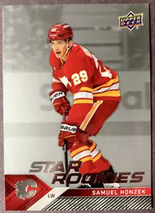2024-25 Upper Deck NHL Star Rookies #23 Samuel Honzek Calgary Flames - Imagen 1 de 1