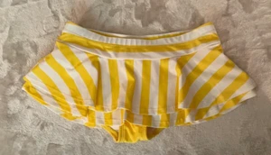 Hanna Andersson Yellow and White Stripe Swim Skirt Swimsuit Girls Size 150 US 12 - Picture 1 of 5