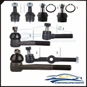 Fits 1975-1986 Chevrolet K10 Brand 8x Upper Lower Ball Joint Tie Rod End - Bild 1 von 8