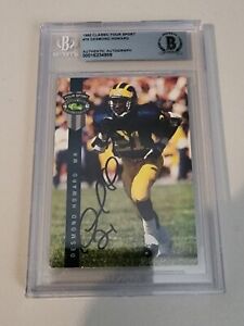 1992 Classic Four Sport Desmond Howard RC Rookie Auto Signed Michigan Wolverines