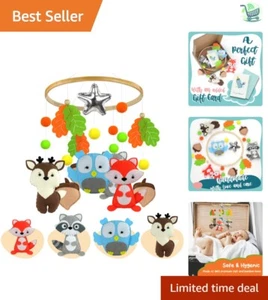 Cute Woodland Animal Crib Mobile - Hypoallergenic & Eco-Friendly Baby Gift - Picture 1 of 10