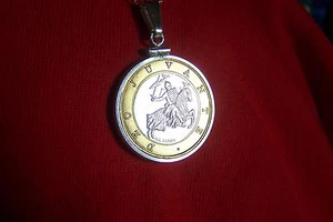 Monaco 10 Francs Bimetallic Coin/Pendant Monaco 1992 Year Coin Pendant - Picture 1 of 12