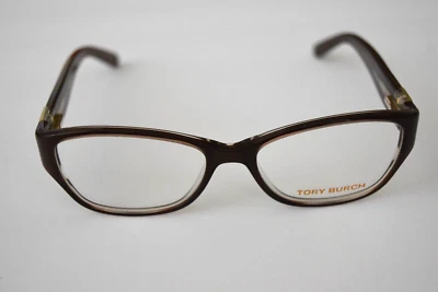 Montura óptica Tory Burch pequeña marrón dorada TY2022 933 53-16-135 A Foto 1 de 4