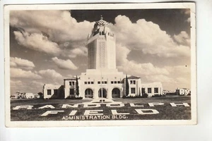 Cartolina fotografica reale amministrazione edificio Randolph Field TX - Foto 1 di 1