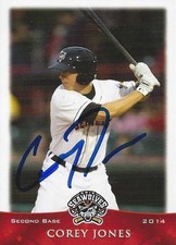 Corey Jones 2014 Erie Seawolves Signed Card