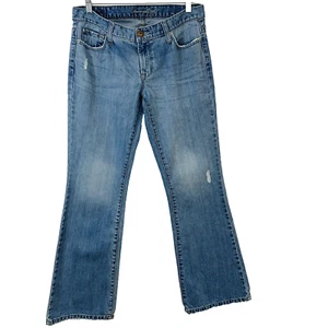 American Eagle Jeans Y2K Hipster Skinny Flare Damen 4P Low Rise Blau Retro Boho - Bild 1 von 12