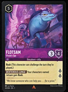 Disney Lorcana TCG - Flotsam Ursula's Spy - 43/204 - Rare - Regular NM - Picture 1 of 2