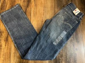 Wrangler Essential mittelhohe Damenjeans gerades Bein 11/12 x 30 blau 09 neu mit Etikett - Bild 1 von 8