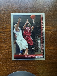 2005-06 Bowman Chrome Draft Picks Dwayne Wade 2nd Year #90 Miami Heat HOF