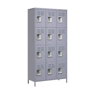 12 Door 72"H Metal Lockers W/ Lock for Employees,Storage Locker Cabinet for H - Picture 1 of 19