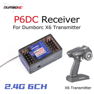 DUMBORC 2.4G 6CH P6DC Radio System Receiver 4.8-10V for X4 X5 X6 RC Transmitter - Picture 1 of 22