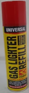 3 x Butane Universal Gas Refill Jet Blow torch Lighter Fuel BBQ 250ML Good Cheap - Picture 1 of 2