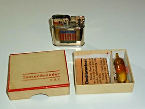 MYLFLAM "1000 ZÜNDER" SEMI-AUTOMATIC LIGHTER W. NICE MOTIVE - 1936 - GERMANY - Bild 1 von 9