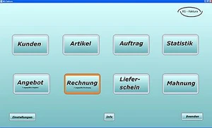 Rechnungsprogramm - Software für Gewerbe Handwerk usw. - Bild 1 von 12