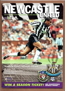 Newcastle United Tottenham Hotspur 2000-2001 Premier League Programme 26/8/2000 - Picture 1 of 1