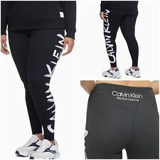 CALVIN KLEIN Performance Women's Big Logo Leggings PLUS Size 1X NEW $70