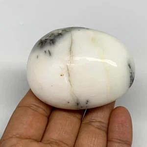 102.9g, 2.4"x1.9"x1.1", Dendrite Opal Palm-Stone Reiki Energy Crystal, B27833 - Picture 1 of 12