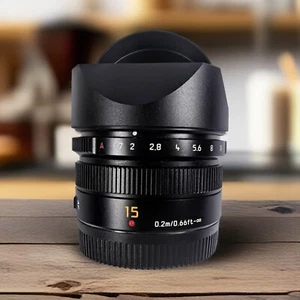 Für Panasonic LUMIX G LEICA DG SUMMILUX 15mm F1.7 ASPH Bajonett eckig Gegenlichtblende - Bild 1 von 14